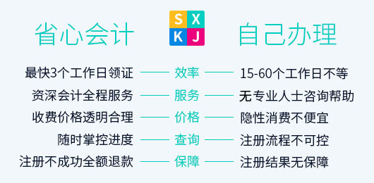 为什么选择省心会计代办公司注册